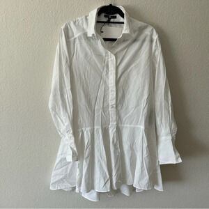 NWT 7 FOR ALL MANKIND BUTTON FRONT DRESS - SIZE XS Oversized SEE PHOTOS.